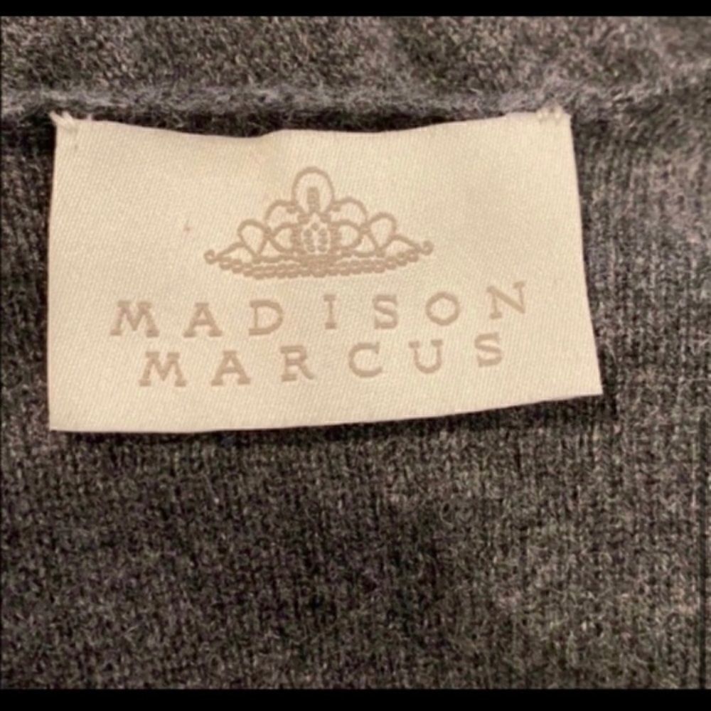 Madisonmarcuscashmere Ruchedcuffsweaterdress/Tuni… - image 6